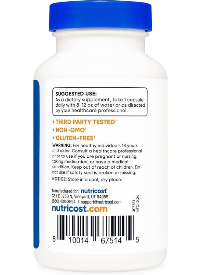 Nutricost, 5-HTP, 200 mg, 120 Capsules - Image 4